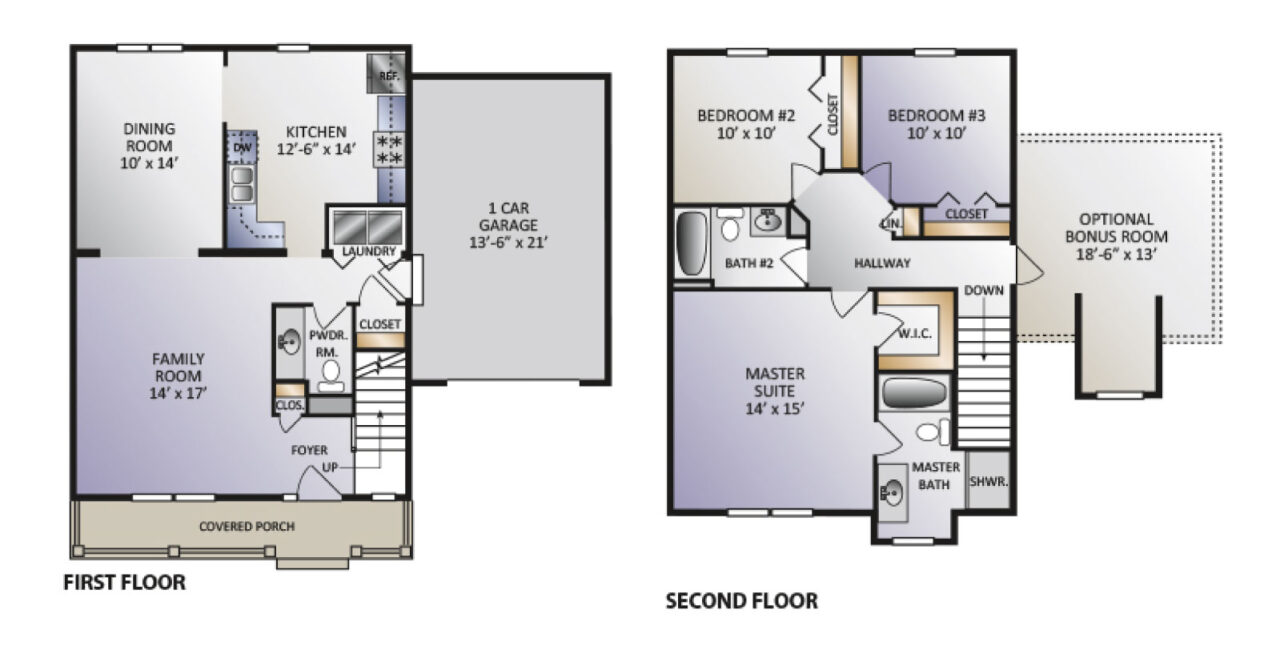 Pinebrook floor plan Classic Quality Homes Central PA